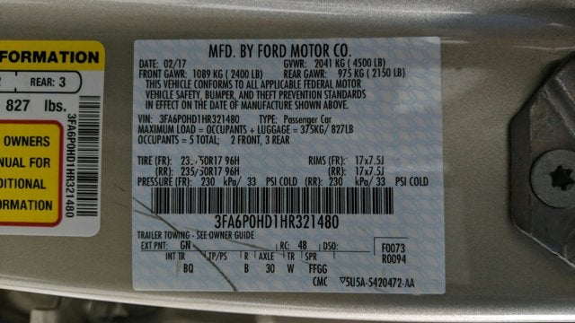 2017 Ford Fusion SE