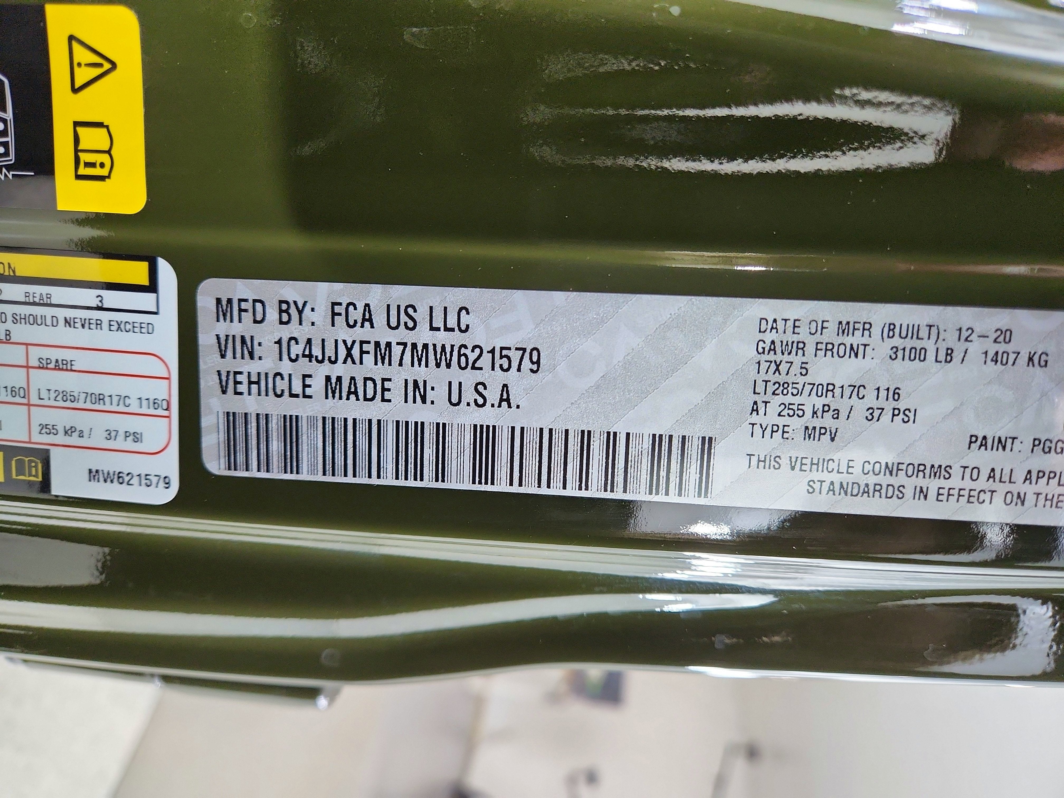 2021 Jeep Wrangler Unlimited Unlimited Rubicon