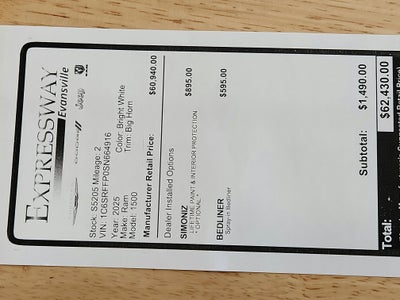 2025 RAM 1500 Big Horn