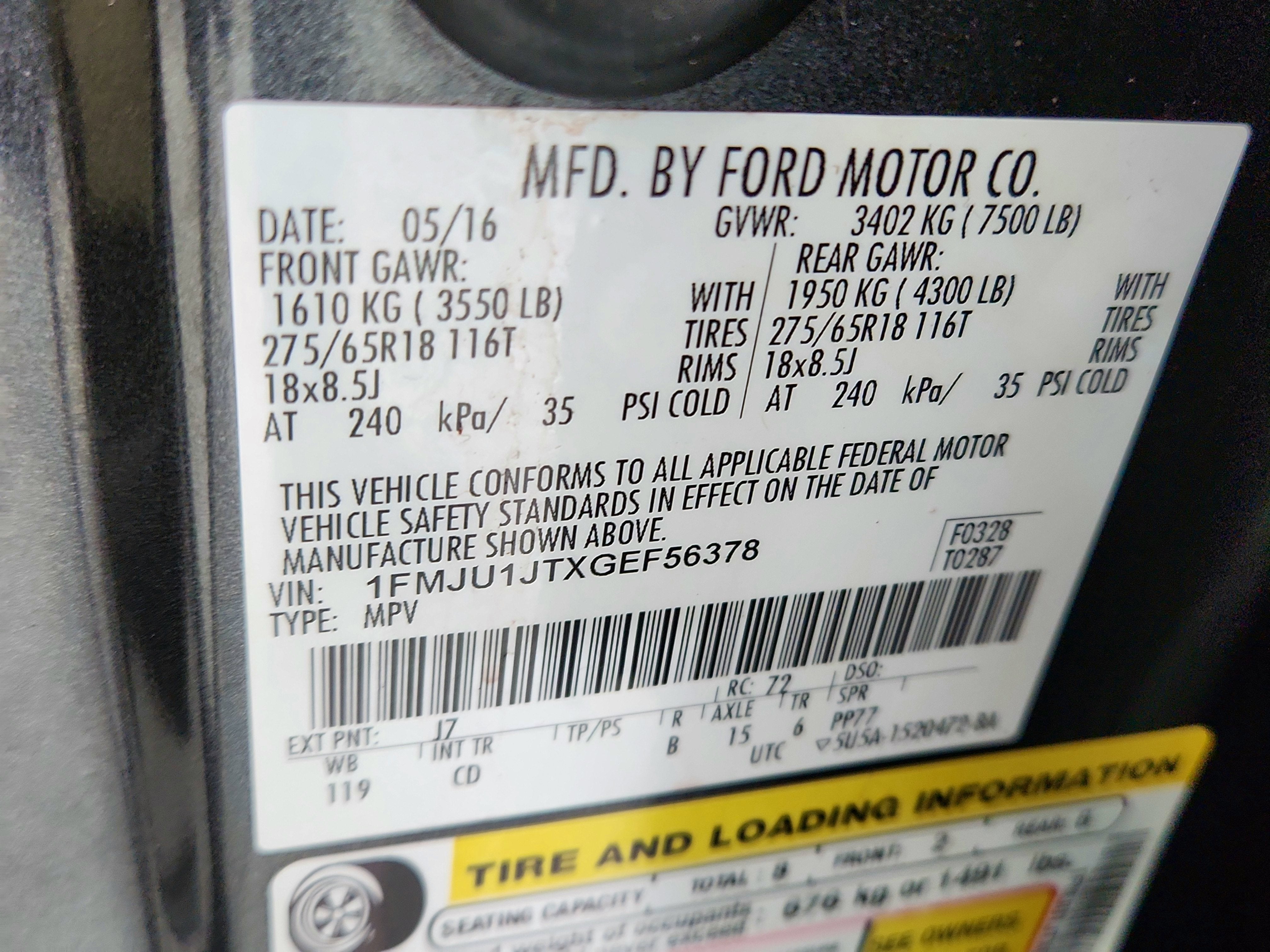 2016 Ford Expedition Base