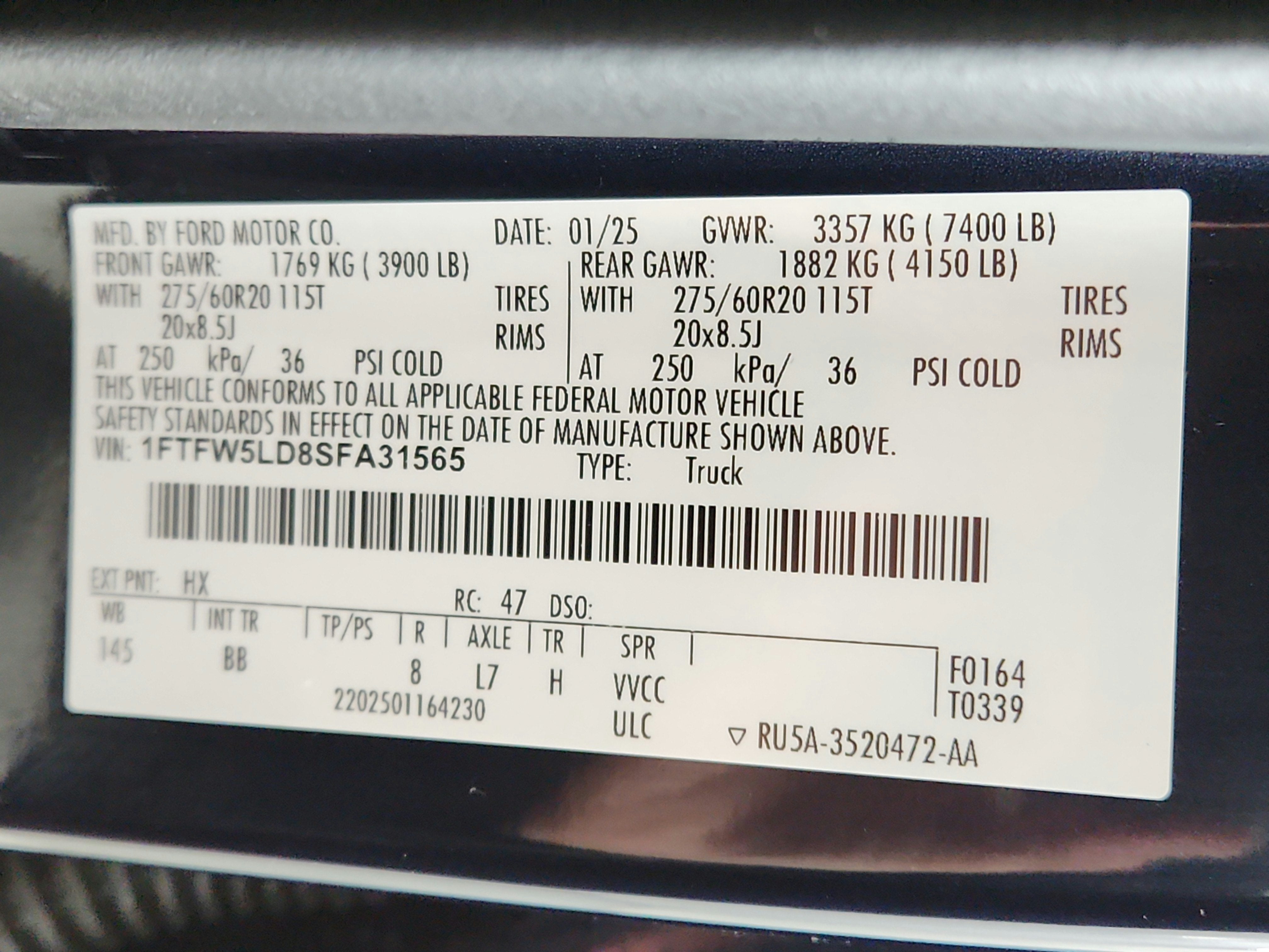 2025 Ford F-150 LARIAT 4WD SuperCrew 5.5' Box