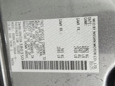 2025 Nissan Altima SV