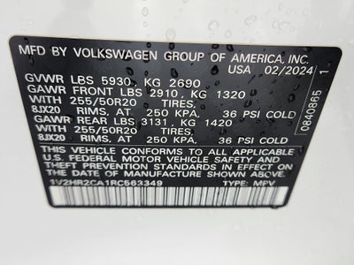 2024 Volkswagen Atlas 2.0T SE w/Technology