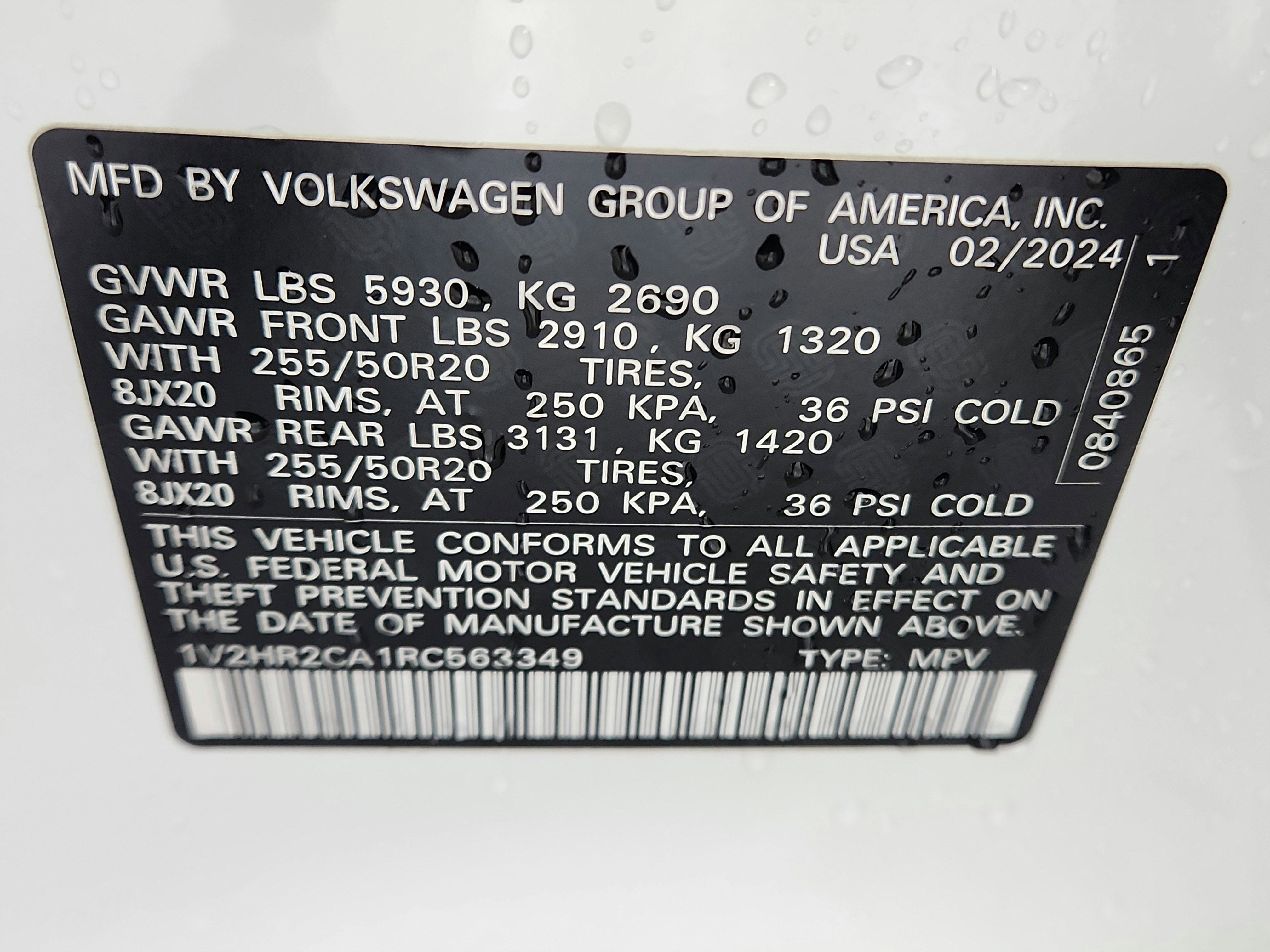 2024 Volkswagen Atlas 2.0T SE w/Technology