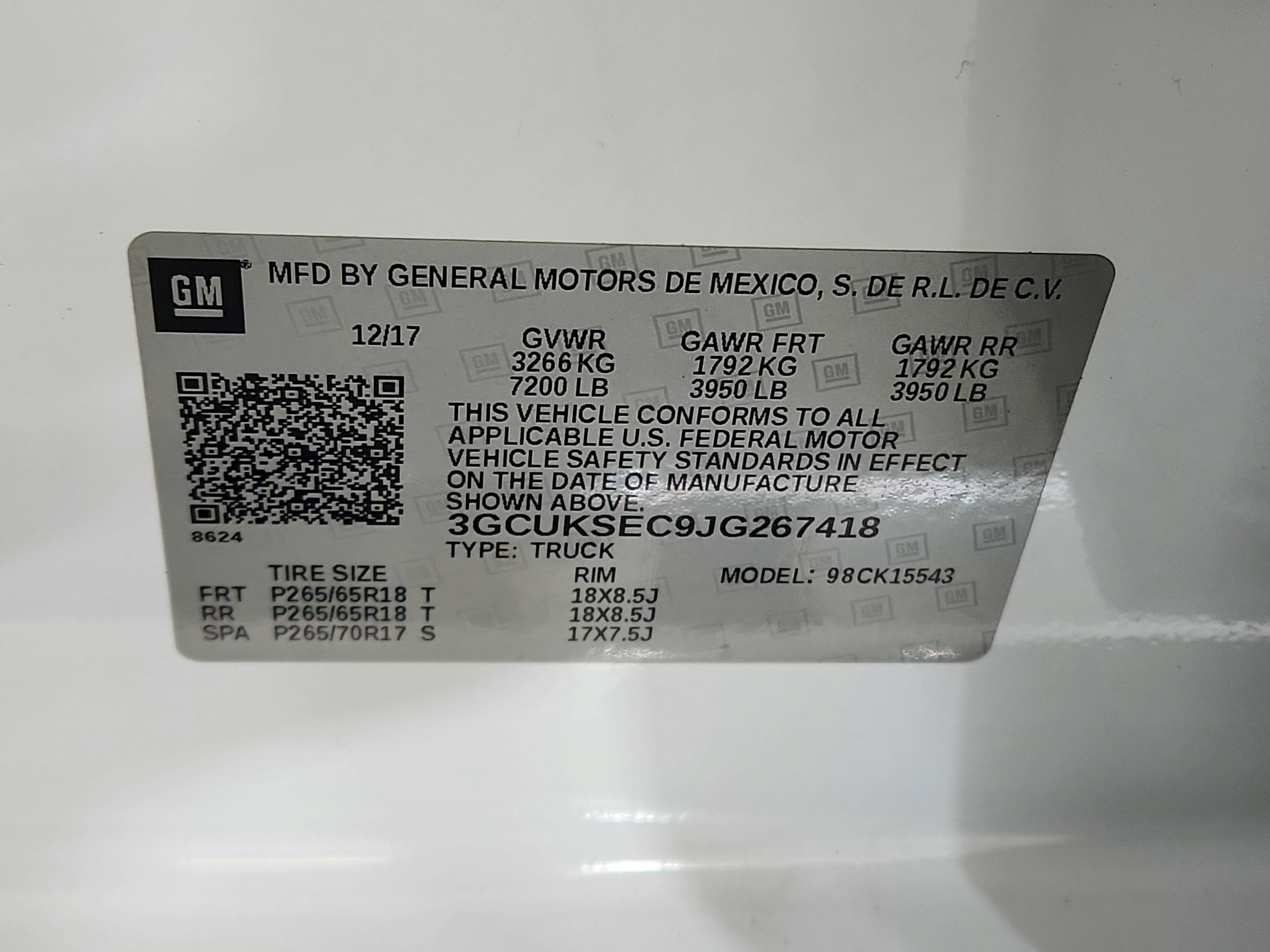 2018 Chevrolet Silverado 1500 LTZ