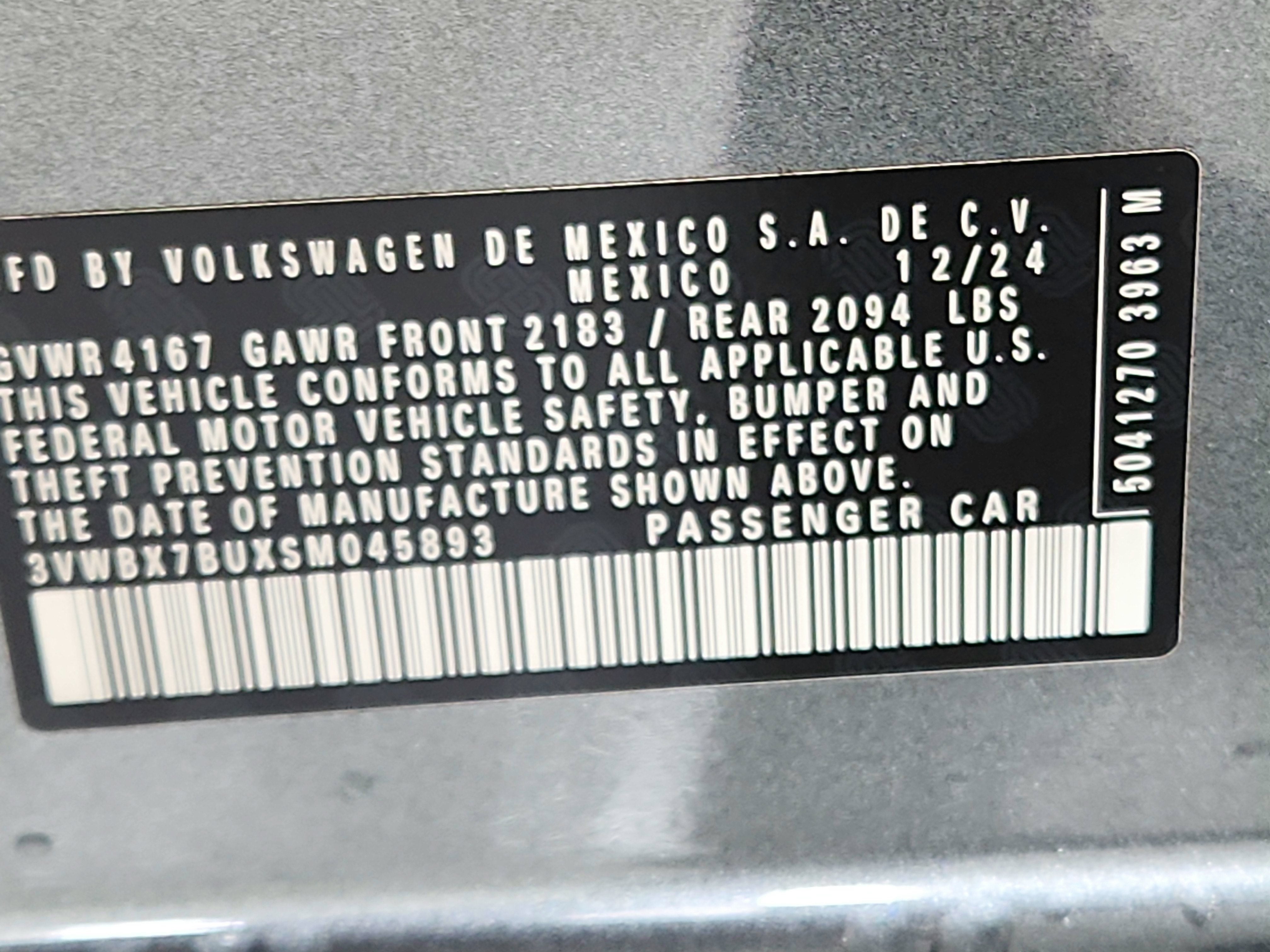 2025 Volkswagen Jetta Sport