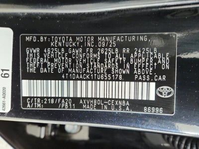 2026 Toyota Camry LE