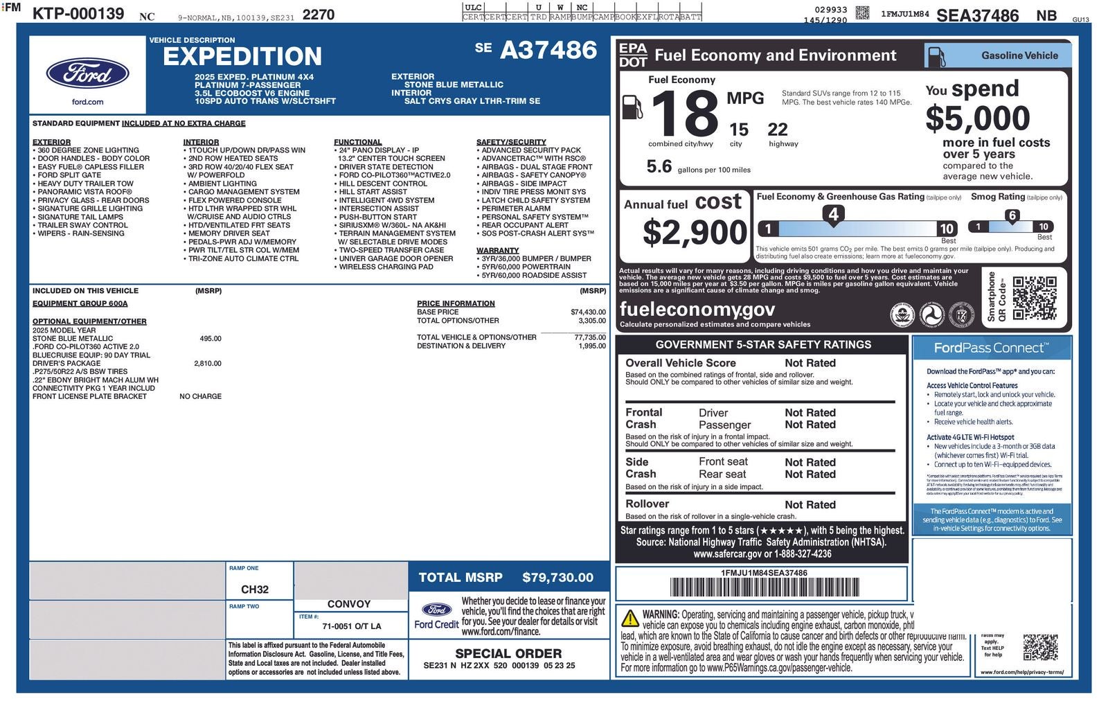 2025 Ford Expedition Platinum